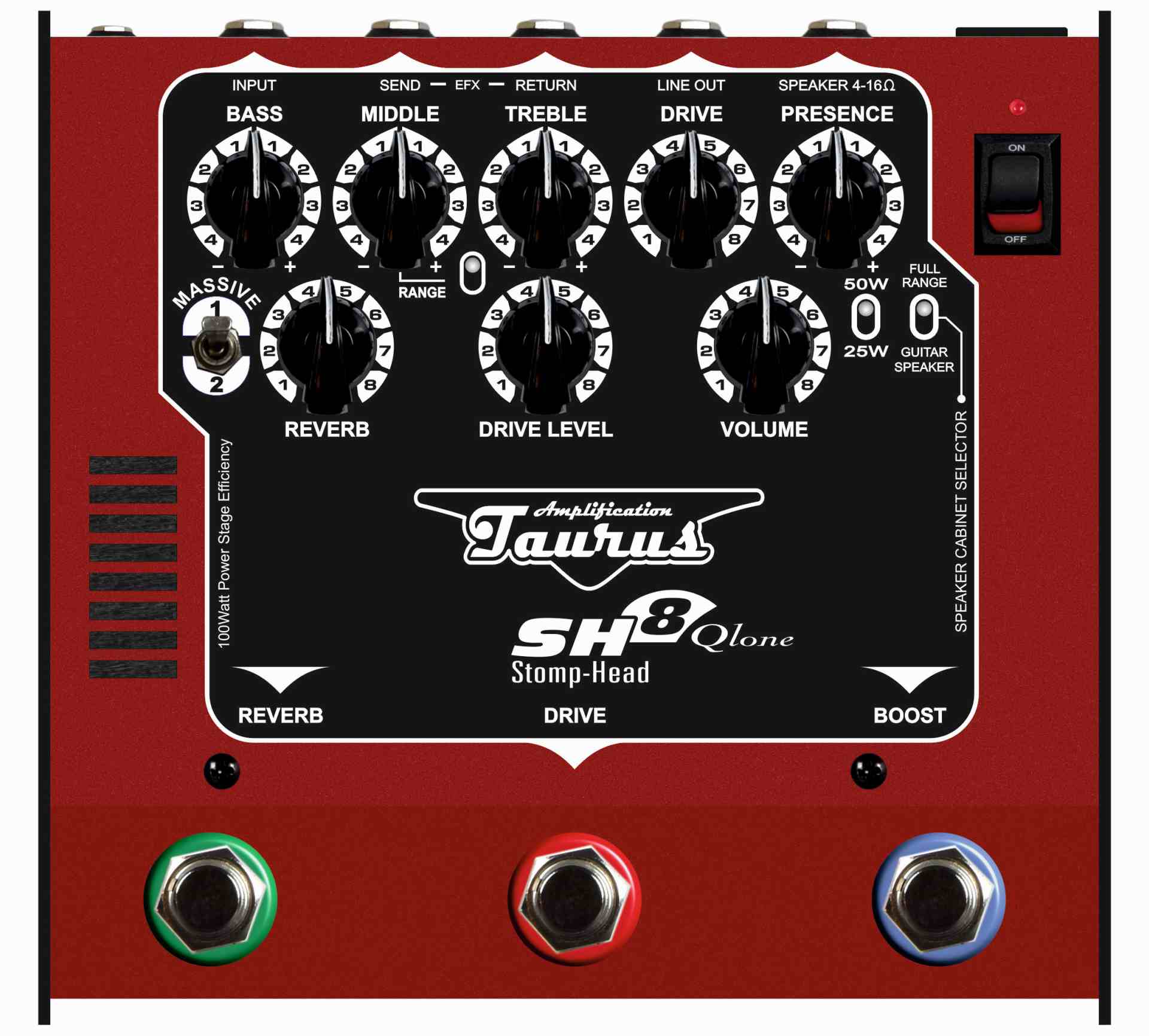 Taurus Stomp Head SH8 Qube, Floor guitar amplifier